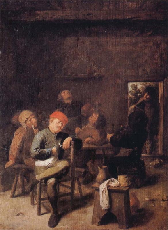 BROUWER, Adriaen Peasants Smoking and Drinking